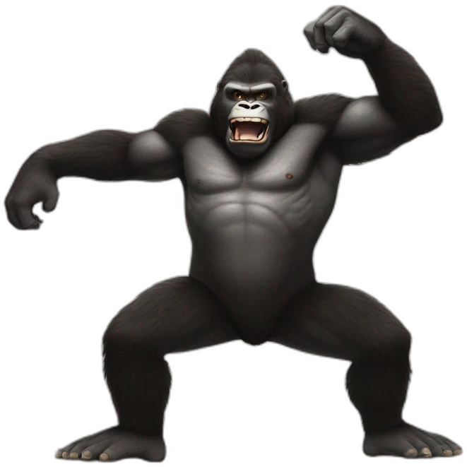 dancing king kong emoji