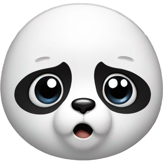 Stunned panda emoji