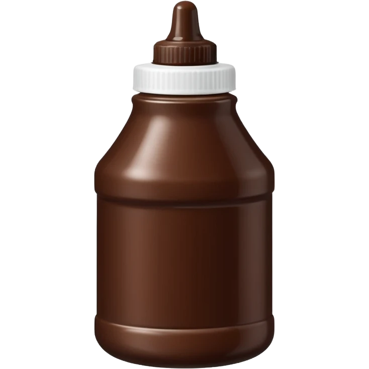 Chocolate sauce bottle emoji