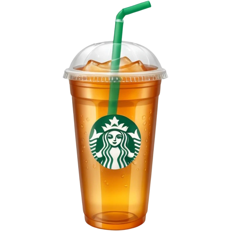 Soft drink in plastic cup (like Starbucks Cup) emoji