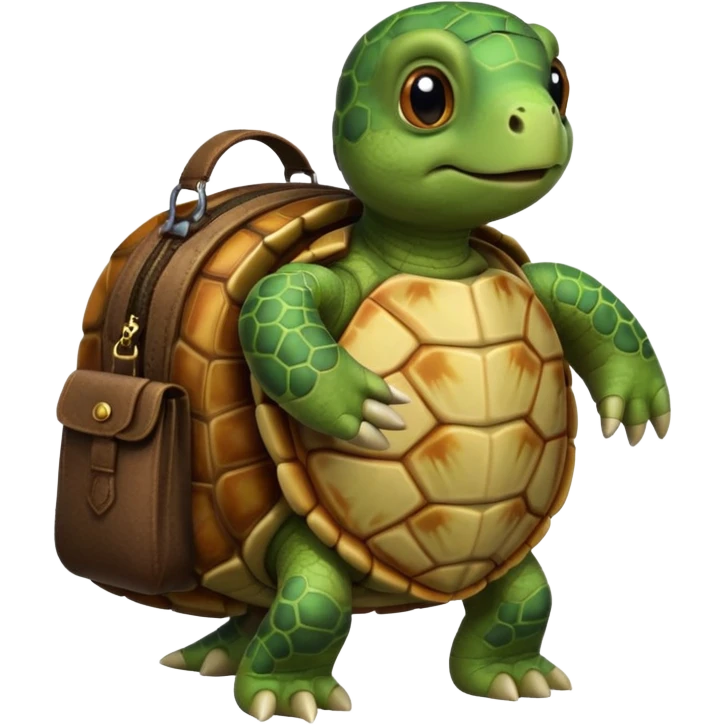 Turtle with a bag emoji