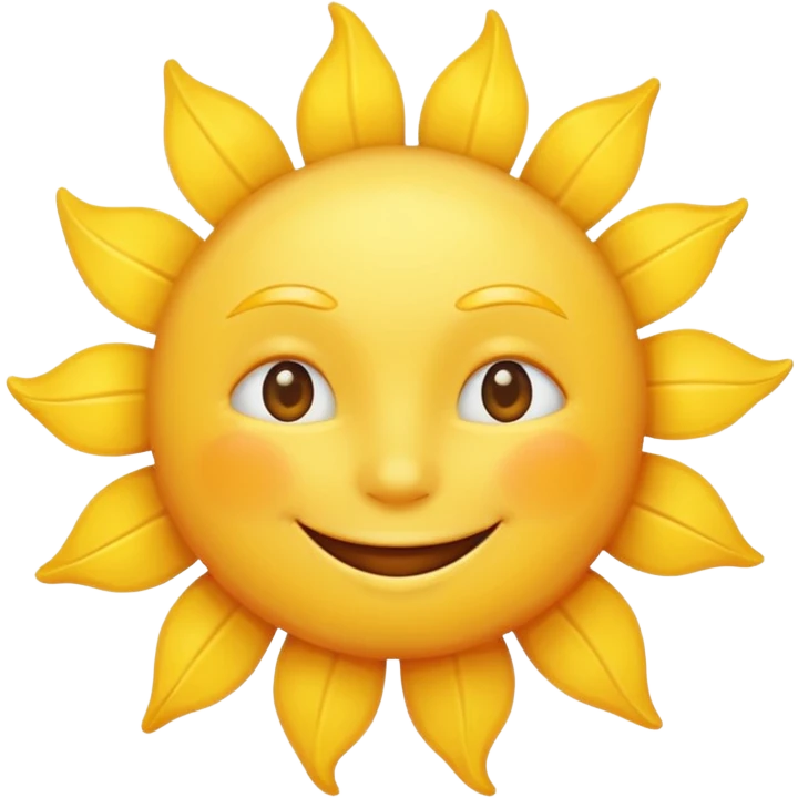 friendly sun emoji