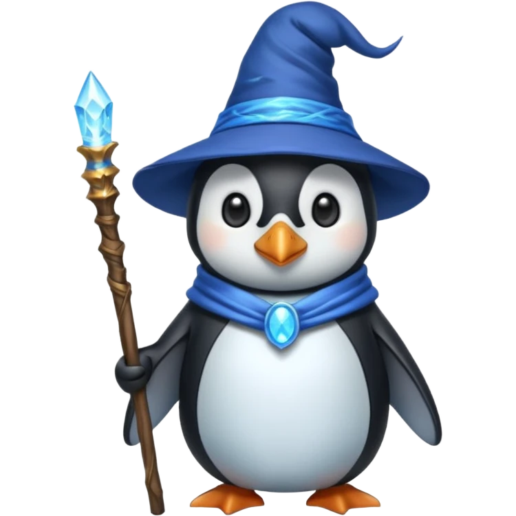 Penguin Wizard emoji