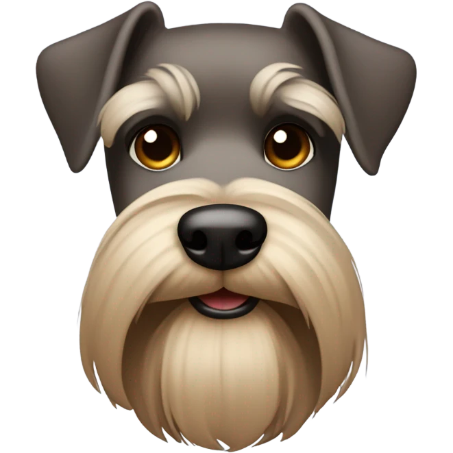 brown mini schnauzer  emoji
