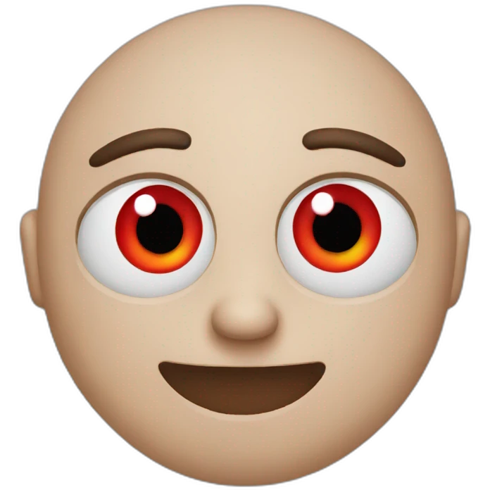 Red-eyes emoji