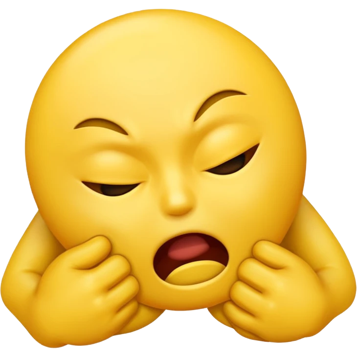 emoji strangling itself  emoji