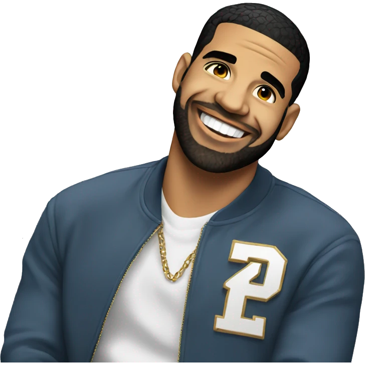 Drake smiling  emoji