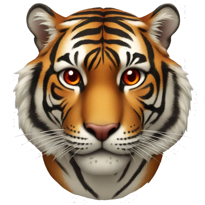 Tigre avec des yeux rouges  emoji