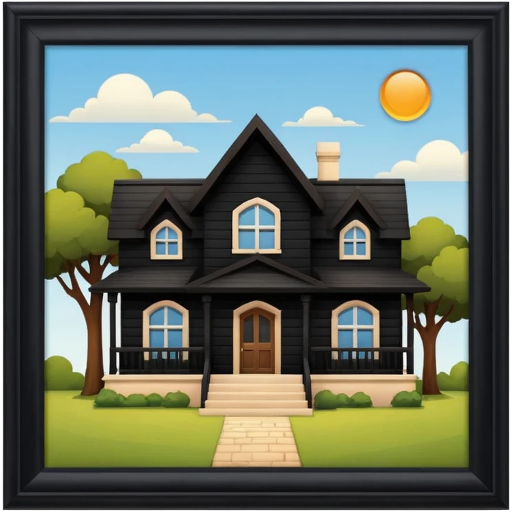 create skeuomorphism style, house for auction, emphasis on auction, it needs to be readable in 36 x36 pixels emoji