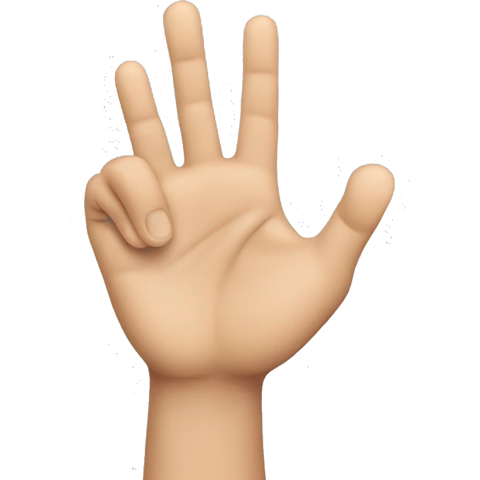 two hands palm up with wrist touching fingers slightly curled emoji