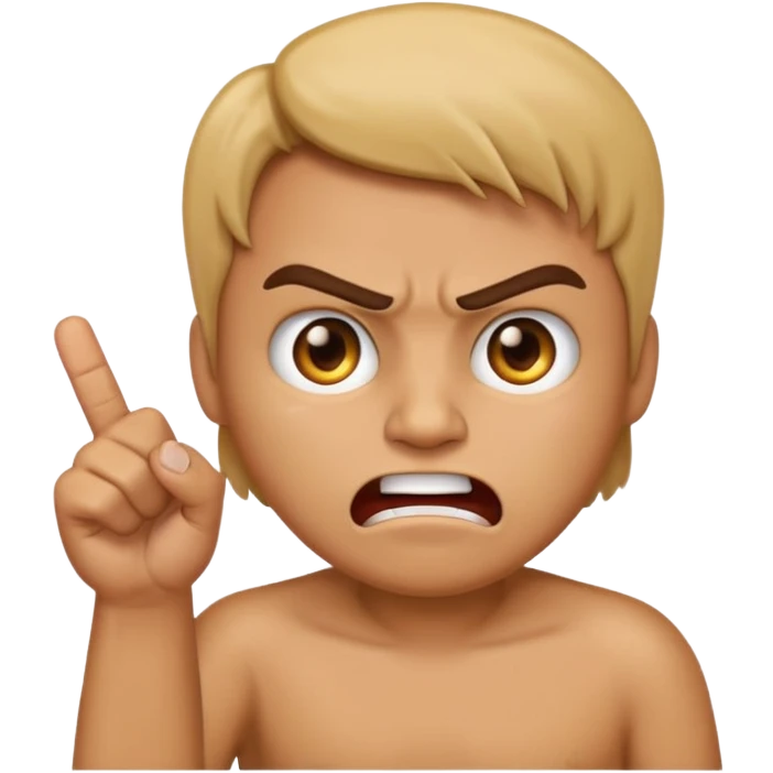Angry emoji with middle finger  emoji
