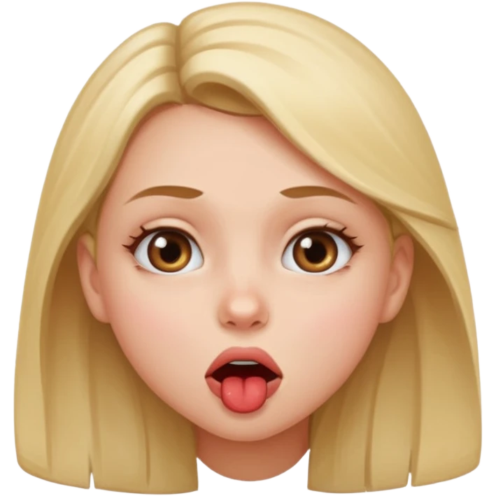 Me puedes hacer un emoji de una chica mordiendose el labio emoji