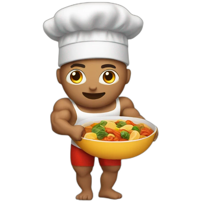 Fit cooking muscle food emoji