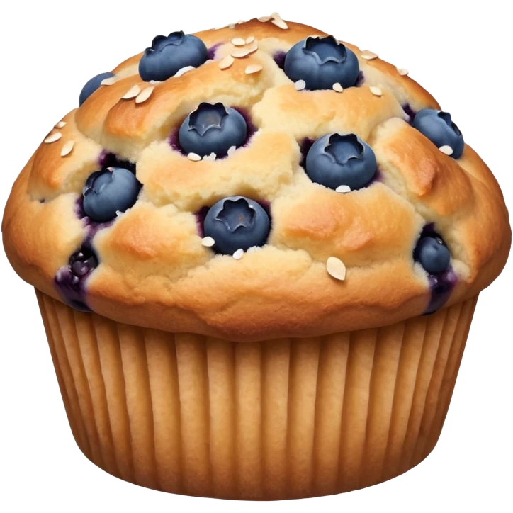 Blueberry muffin emoji