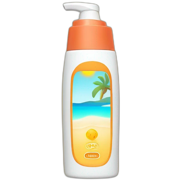Sunscreen bottle emoji