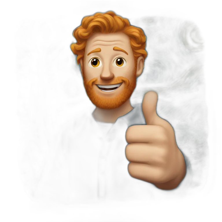 ginger van gough no ear thumbs up emoji