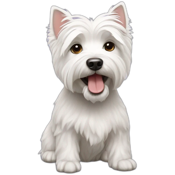 Westie dog emoji