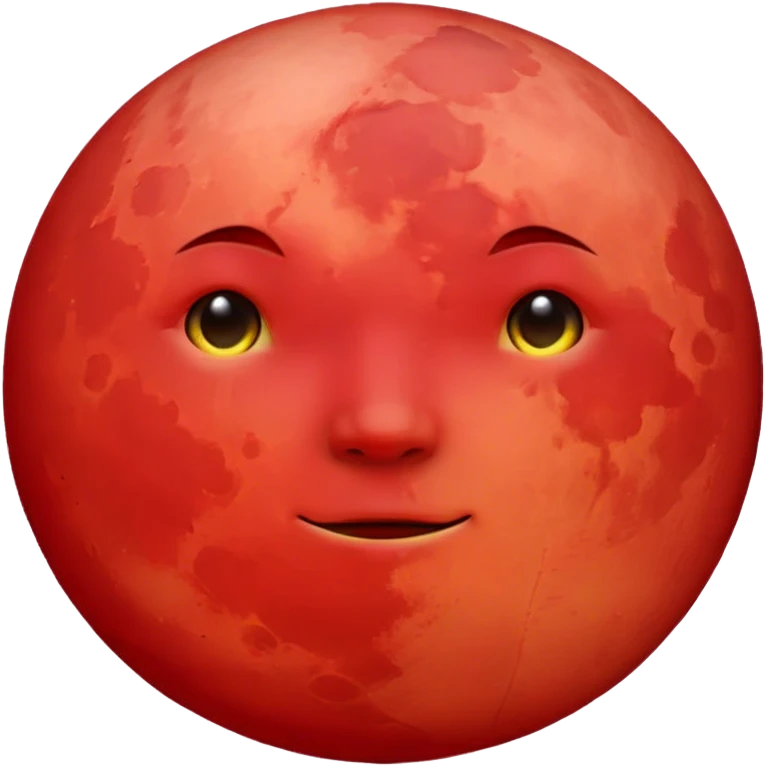 Red moon emoji
