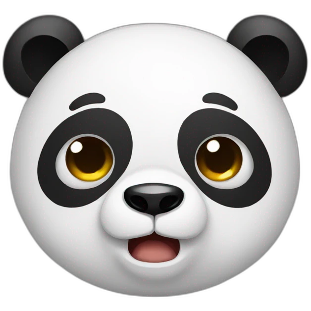 Crying panda emoji