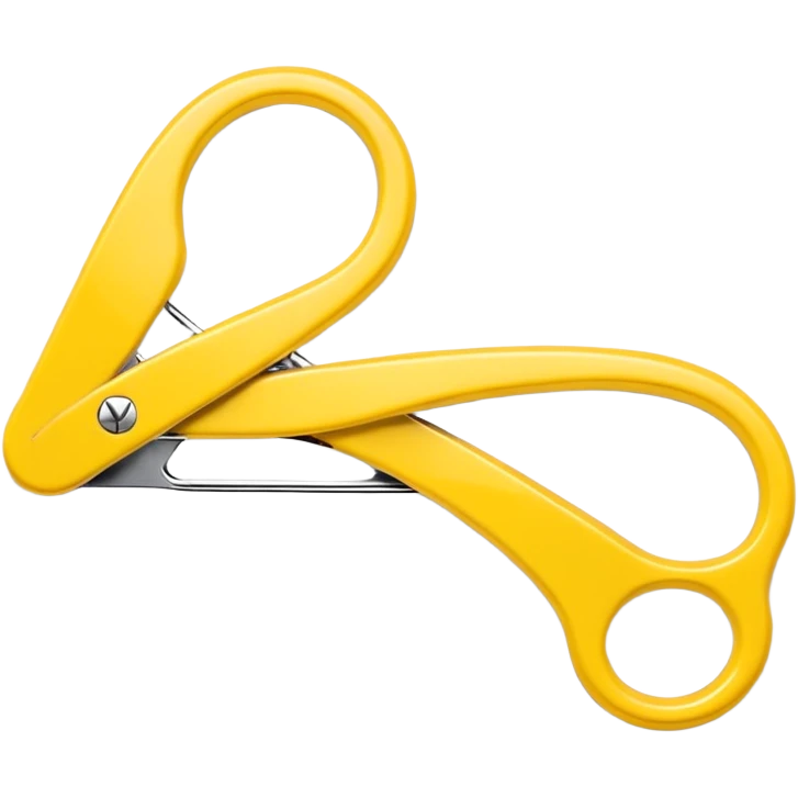 Yellow claw hair clip emoji