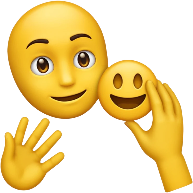 Emoji jaune qui se croque le doigt en regardant vers la droite emoji