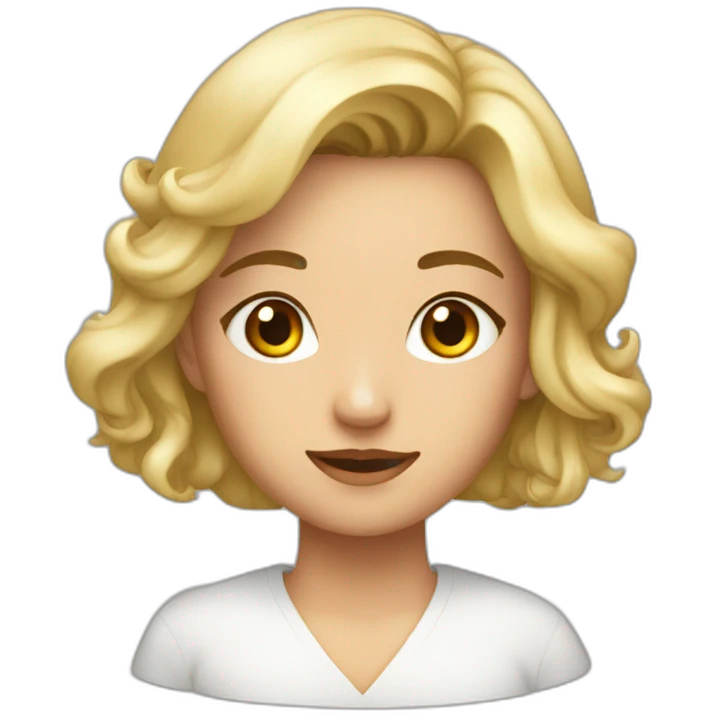 Elisa rubia actuva emoji