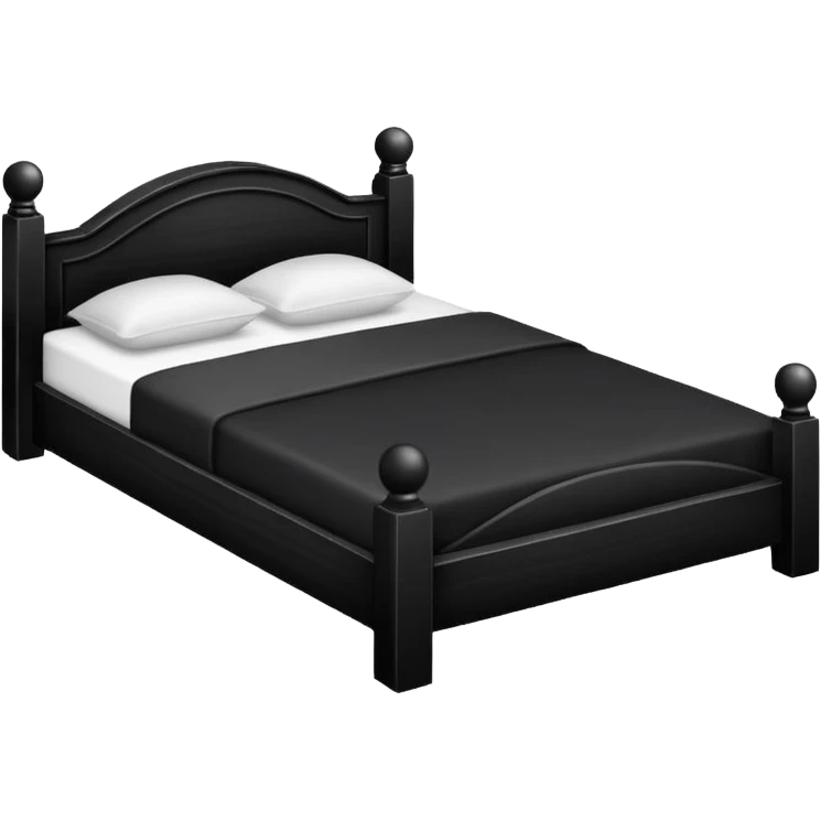 cama color negro emoji