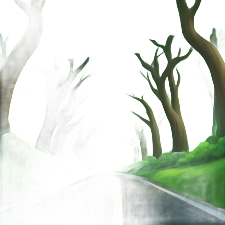 green tree road emoji