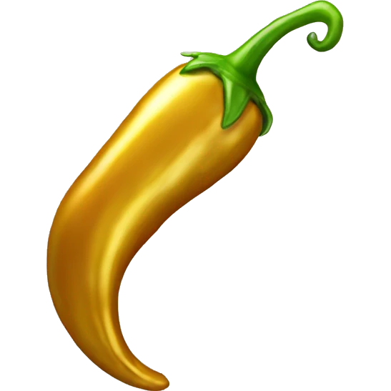 Gold chili pepper  emoji