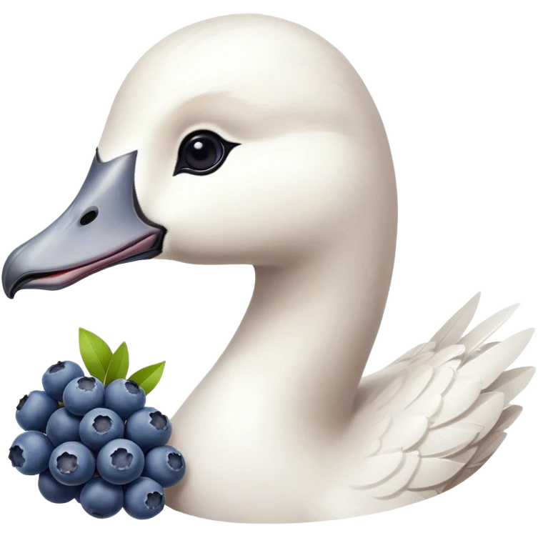 a polite goose pick a blueberry  emoji