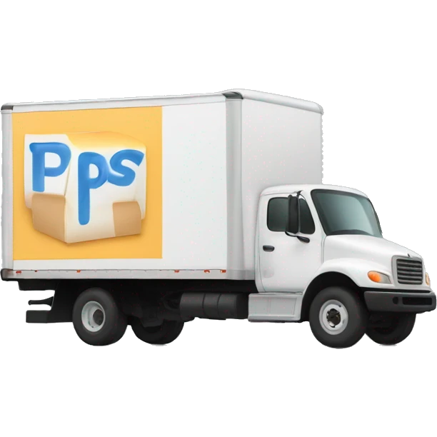 Box truck with “PGS” on the side emoji