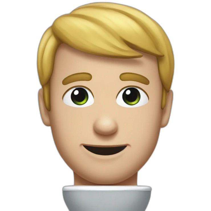 Macron au toilette emoji
