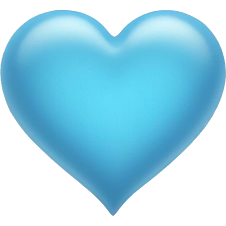 Light blue heart  emoji