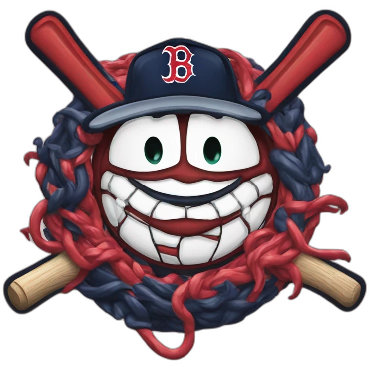 Logo lettre B équipe Boston Red sox emoji