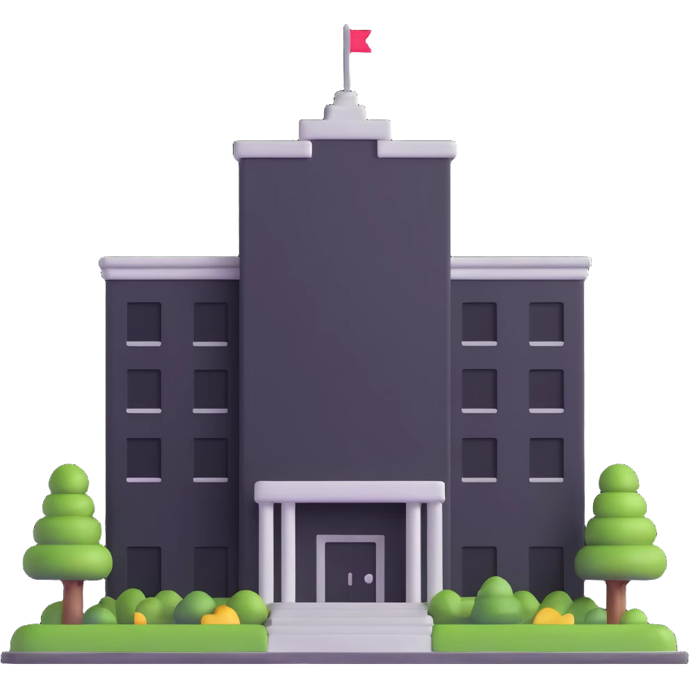smiling office building emoji