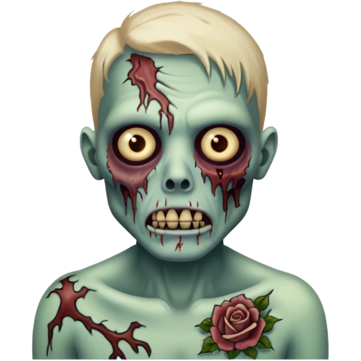 zombie with tattoo emoji