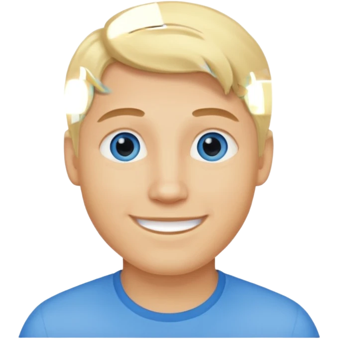 light skin man with blond hair  emoji