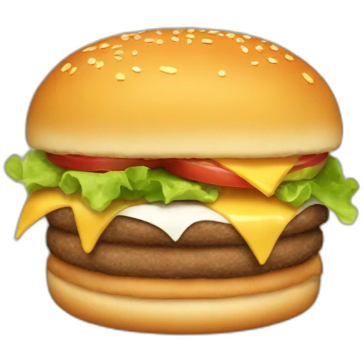 manger un burger emoji