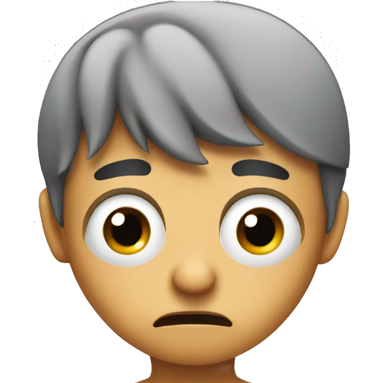 annoyed face eye twitching emoji