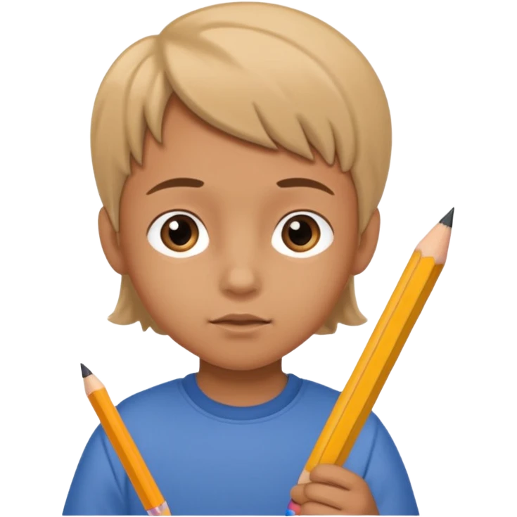 Ders çalışan çocuk emoji