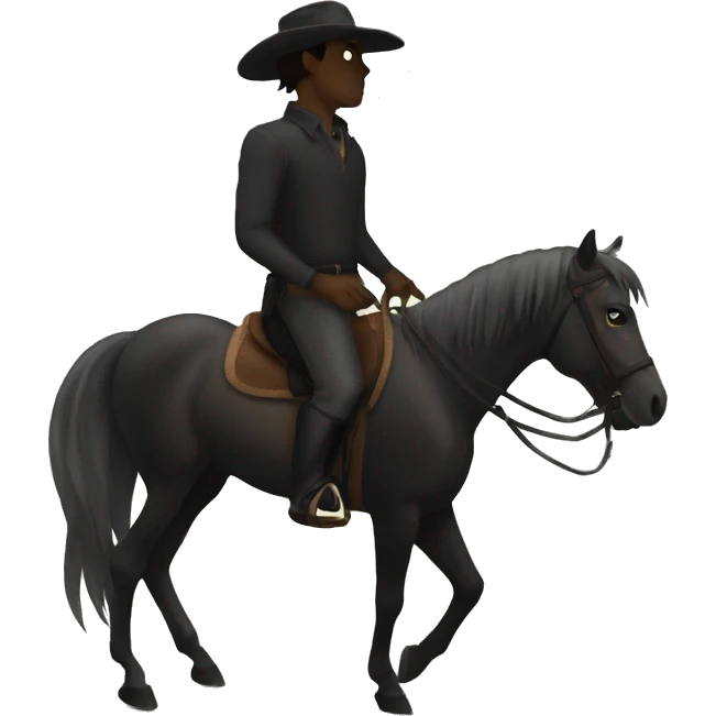 The shadow of horse  emoji