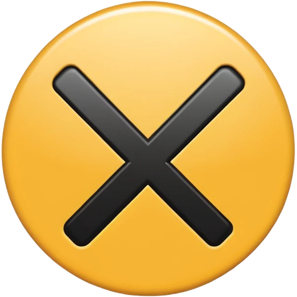 Emoji sem ser de rosto apenas um circulo azul tipo esse 🔵 e no meio um sinal de certo da cor preta assim ✔️ emoji