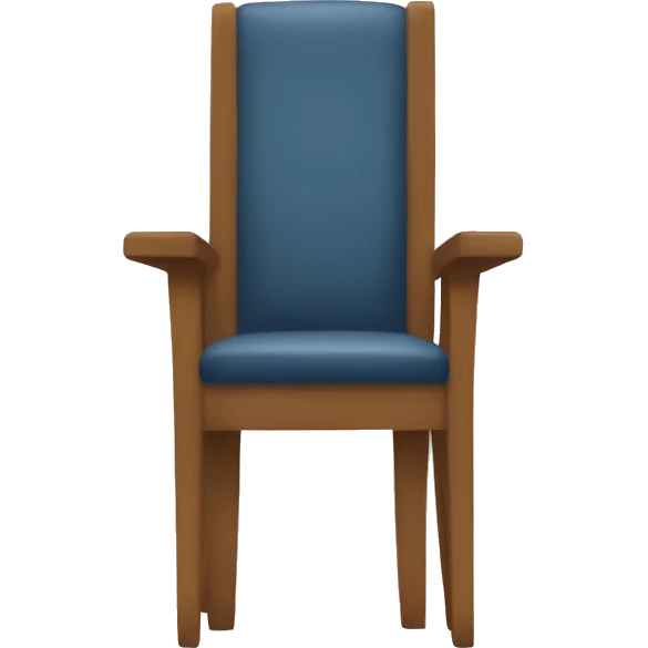 A chair with human feet emoji