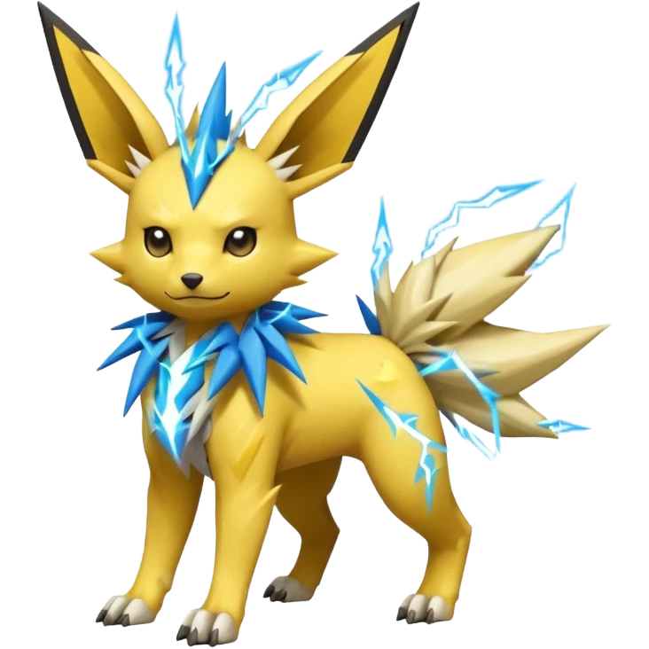 Jolteon-Electrike-Zeraora-Fakémon-hybrid-creature (full body)  emoji