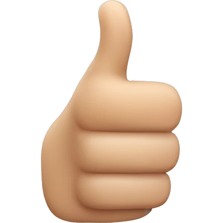 Thumb Index middle up emoji