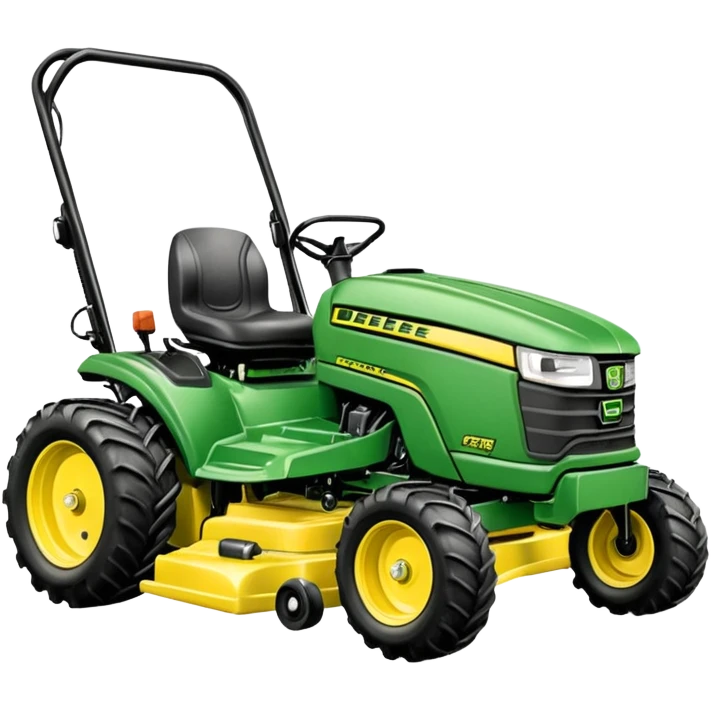 pencil drawing of a john. deer mower emoji