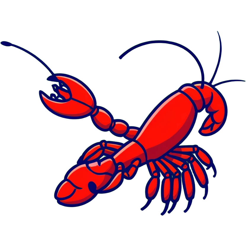 Red crawfish in a spicy boil emoji