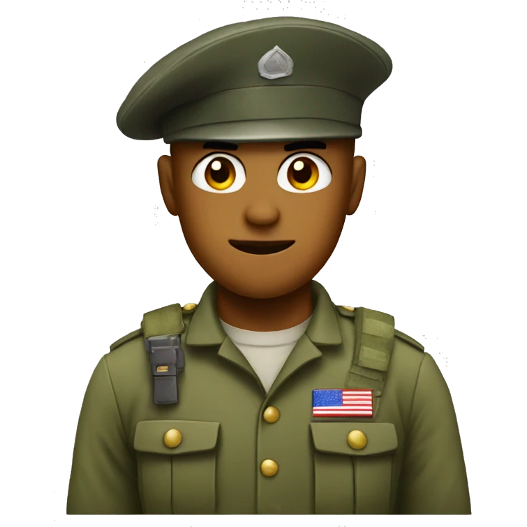 Dumb soldier emoji