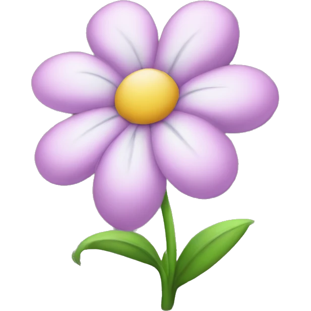 Soft flower emoji