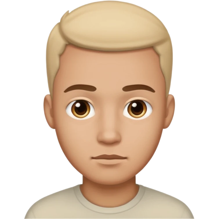 racially ambiguous male face emoji